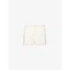 The Nap Co Womens Pointelle Floral-print Mid-rise Cotton-jersey Pyjama Shorts Rose In Rose