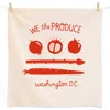 The Neighborgoods Dc Flag Dish Towel + Sponge Cloth Gift Set In Red