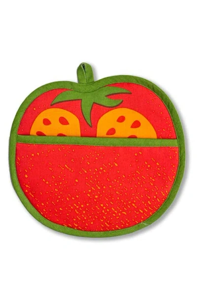 The Neighborgoods Tomato Potholder In Red