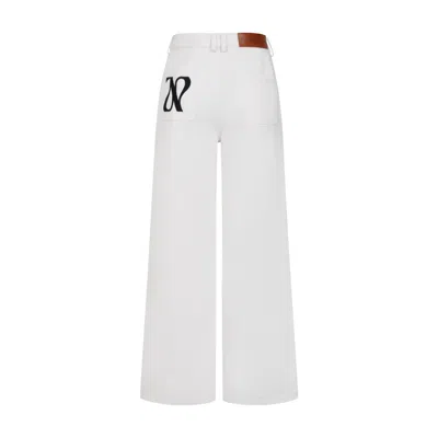 The New Archive White The Original Wide Leg Jeans