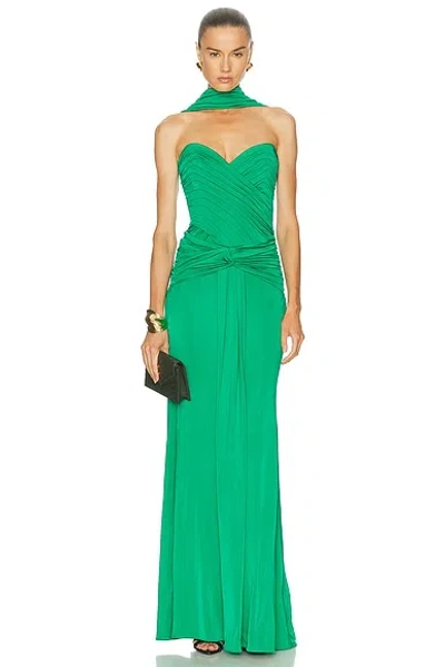 The New Arrivals By Ilkyaz Ozel Amanda Gown In Green