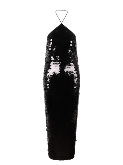 The New Arrivals By Ilkyaz Ozel Blanca In Noire Primitif Dress In Black