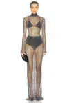 The New Arrivals By Ilkyaz Ozel Catroux Dress In Vendetta