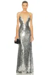 The New Arrivals By Ilkyaz Ozel Claudie Dress In Gray
