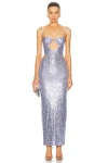 The New Arrivals By Ilkyaz Ozel Cyndi Dress In Japanese Wisteria