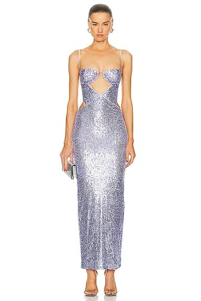 The New Arrivals By Ilkyaz Ozel Cyndi Dress In Japanese Wisteria