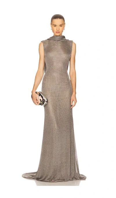 The New Arrivals By Ilkyaz Ozel Jeanne Dress In Brown