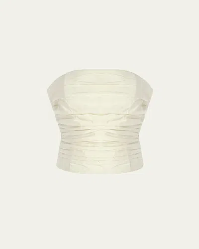 The New Arrivals By Ilkyaz Ozel Lina Strapless Ruched Top