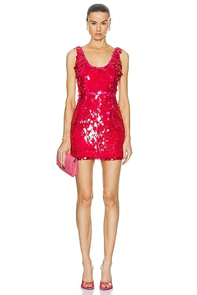 The New Arrivals By Ilkyaz Ozel Manu Mini Dress In Flamboyante