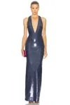 The New Arrivals By Ilkyaz Ozel Olympia Dress In Blue