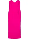 The New Arrivals By Ilkyaz Ozel Paloma Pencil Midi Dress In Pink