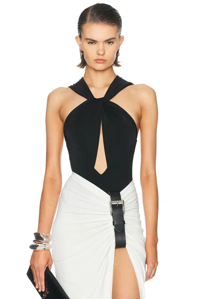 The New Arrivals By Ilkyaz Ozel Rio Bodysuit In Dark Side