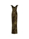 The New Arrivals By Ilkyaz Ozel Sauvage Leopard Print Shakti Cotton Dress In Brown