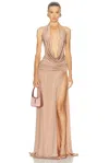 The New Arrivals By Ilkyaz Ozel Tanit Gown In Multi