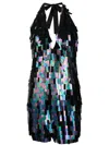 The New Arrivals By Ilkyaz Ozel Fringe Sequin Mini Dress In Multi