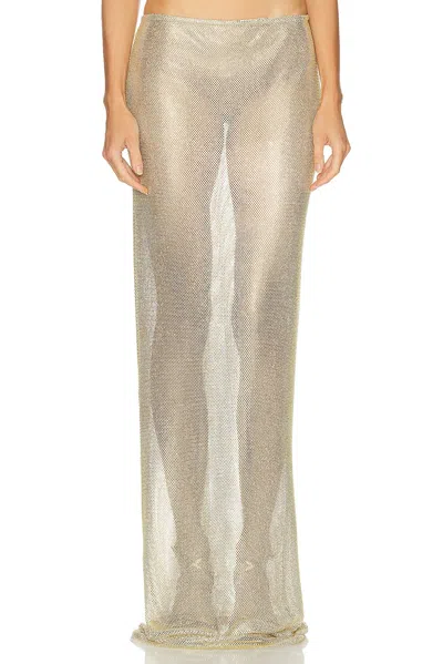 The New Arrivals By Ilkyaz Ozel Zada Skirt In Nude