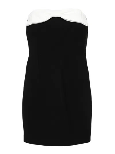 The New Arrivals Elea Crepe Mini Dress In Black