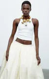 The New Arrivals Ilkyaz Ozel 00 Stretch-cotton Tank Top In White