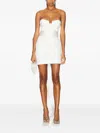 The New Arrivals Ilkyaz Ozel Alix Bow-detail Strapless Mini Dress In White