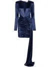 The New Arrivals Ilkyaz Ozel Azure Mini Dress In Blue