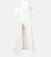 The New Arrivals Ilkyaz Ozel Bridal Nefertiti Bow-detail Satin Gown In White