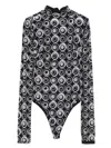 The New Arrivals Ilkyaz Ozel Catroux Bodysuit In Black