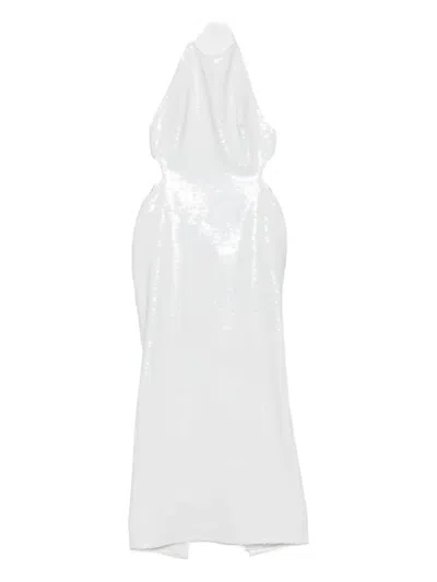 The New Arrivals Ilkyaz Ozel Cindy Sequin Midi Dress In White
