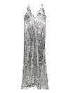 The New Arrivals Ilkyaz Ozel Claudie Sequin-embellished Dress In Gray