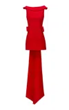 The New Arrivals Ilkyaz Ozel Daphne Pedro Red Dress