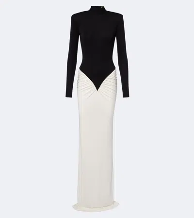 The New Arrivals Ilkyaz Ozel Darja Ruched Gown In Black