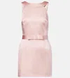 The New Arrivals Ilkyaz Ozel Delphine Bow-detailed Mini Dress In Pink