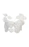 The New Arrivals Ilkyaz Ozel Demeter Cropped Cotton Top In White