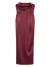 The New Arrivals Ilkyaz Ozel Sisu Maxi Dress In Burgundy