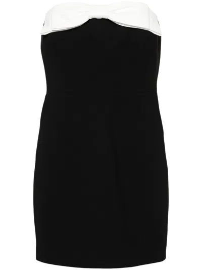 The New Arrivals Ilkyaz Ozel Elea Crepe Mini Dress In Black