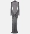 The New Arrivals Ilkyaz Ozel Robe Mit Kristallen In Schwarz
