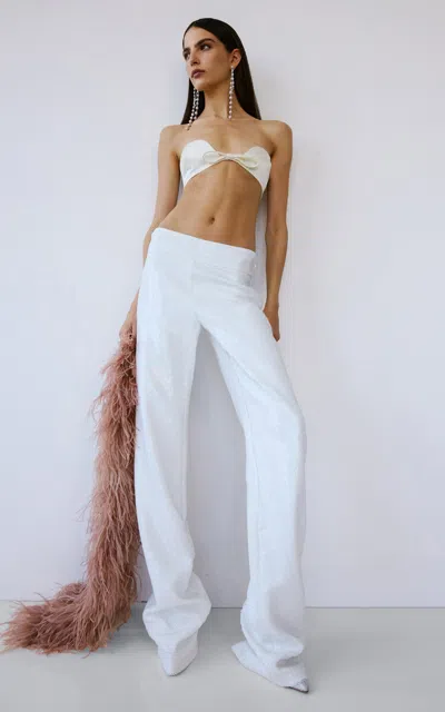 The New Arrivals Ilkyaz Ozel Eros Lokum Bandeau Top In White
