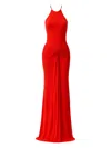 The New Arrivals Ilkyaz Ozel Euphorie Knot-detail Maxi Dress In Red