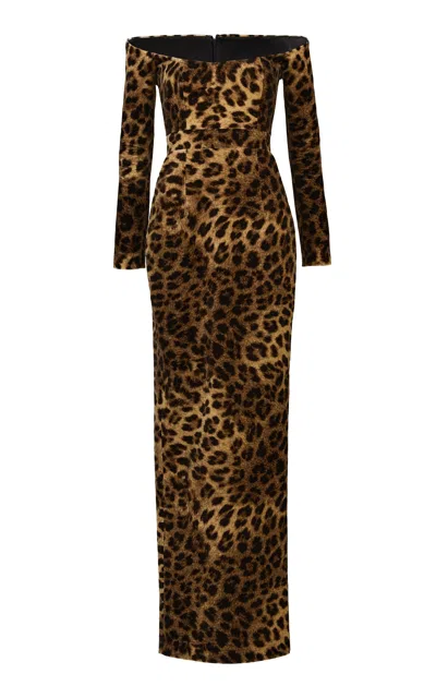 The New Arrivals Ilkyaz Ozel Farah Sauvage Cotton Dress In Animal