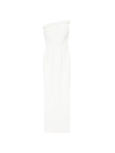 The New Arrivals Ilkyaz Ozel Fuji Bow-detail Maxi Dress In White