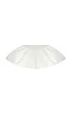 The New Arrivals Ilkyaz Ozel Galina Silk Peplum Mini Skirt In White