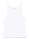 The New Arrivals Ilkyaz Ozel In Yang Tank Top In White