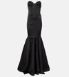The New Arrivals Ilkyaz Ozel Inara Satin Bustier Mermaid Gown In Black