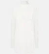 The New Arrivals Ilkyaz Ozel Isadora Mockneck Lace Minidress In White
