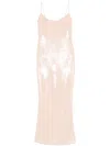 The New Arrivals Ilkyaz Ozel Isis In Nue Au Lune Maxikleid In 粉色