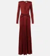 The New Arrivals Ilkyaz Ozel Jersey Gown In Brown