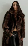 The New Arrivals Ilkyaz Ozel Jimi In Chypre'53 Shearling Coat In Brown