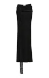 The New Arrivals Ilkyaz Ozel Keira Low-rise Maxi Skirt In Black
