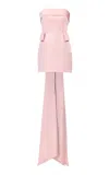 The New Arrivals Ilkyaz Ozel Lalani Bois De Rose Mini Dress In Pink