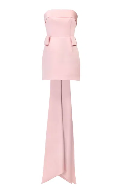 The New Arrivals Ilkyaz Ozel Lalani Bois De Rose Mini Dress In Pink