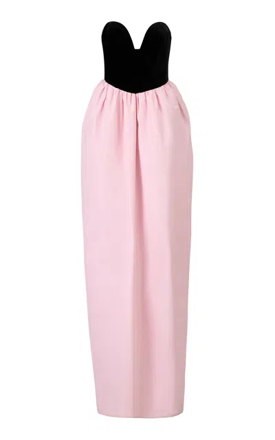 The New Arrivals Ilkyaz Ozel Lalique Rose Renaissance Silk Dress In Multi